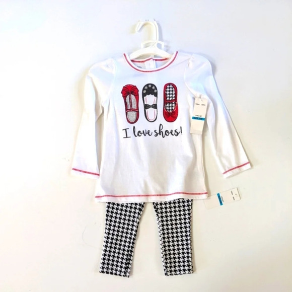 Girls Red & Black 3PC Pant Set - Picture 7 of 10